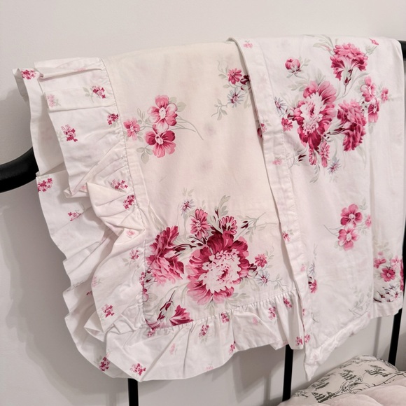 Rachel Ashwell Simply Shabby Chic  Rose White 2 Shans 100% Cotton - Picture 6 of 15